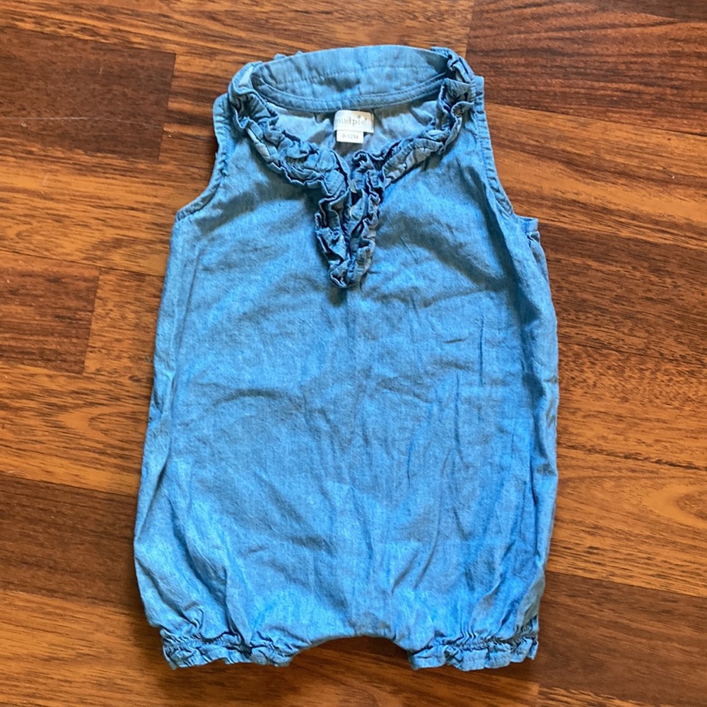 🌺 BOGO item!! Mud Pie baby girl romper, size 9-12 months
